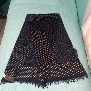 Armani Exchange polka dot wool blend scarf